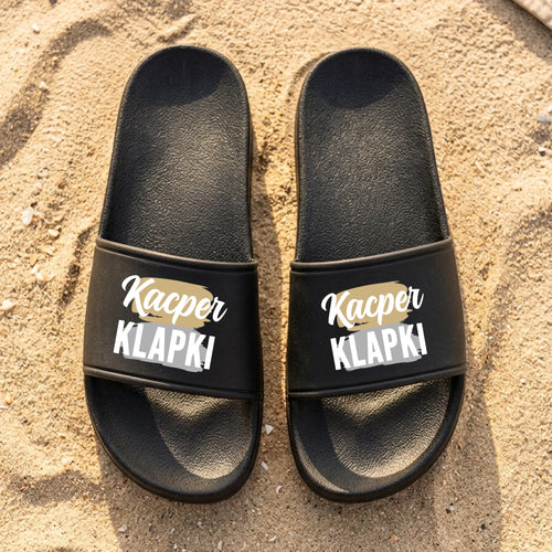 Personalizowane klapki kąpielowe z imieniem, wygodne pantofle do kąpieli