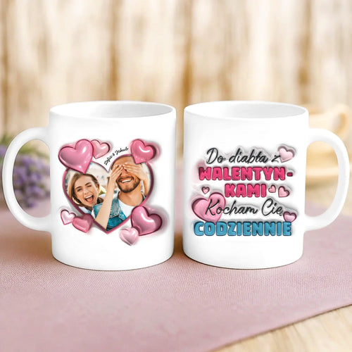 Weiße Tasse mit personalisiertem Spruch und Namen – individuelle Geschenkidee von Love & Faith